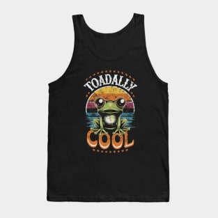 Toadally Cool Retro Cute Toad Pun Tank Top